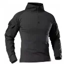 Polera Táctica Negra Manga Larga