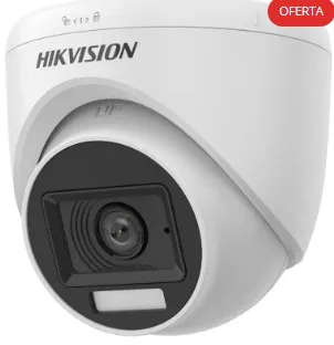[4CD2MPDLHIKEXLPF] Cámara Domo 2MP 2.8mm IR20 Dual Light DS-2CE76D0T-EXLPF Hikvision