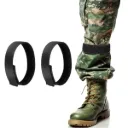 Bandas se Tobillo de Velcro Sujetador de Pantalón x2