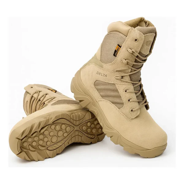 Botas Tácticas Militares Delta Caña Alta Coyote (40)